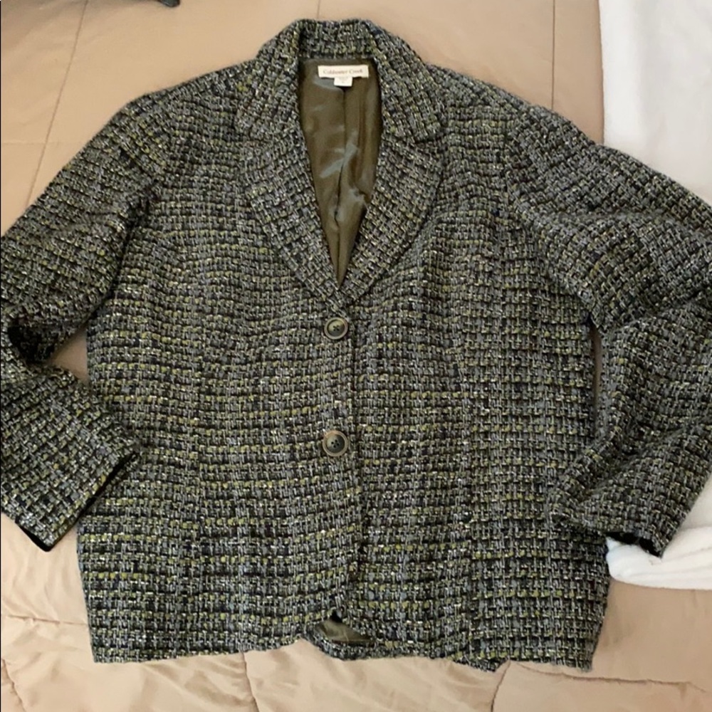 Blue tweed blazer
